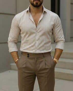 indo Men Striped Regular Fit Shirt-picture-49