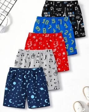 trampoline Boys Pack of 2 Printed Mid Rise Shorts-picture-39