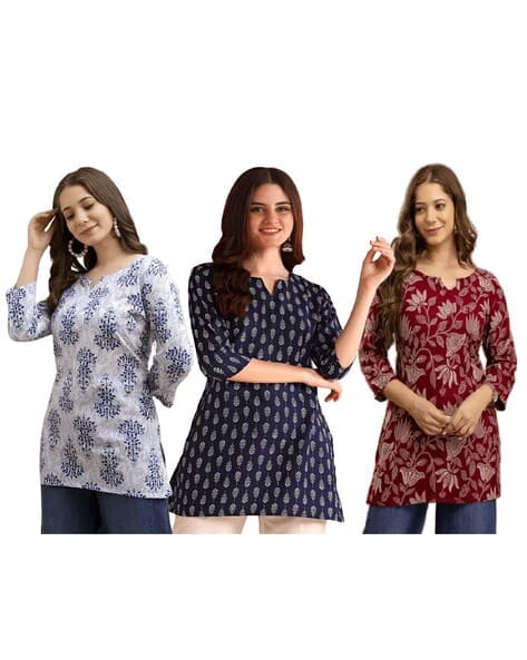Nyrika Women Pack of 3 Printed Tunics