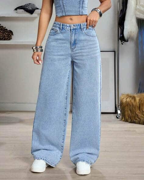 Women's High Waist Denim Maxi Skirt with Front Slit | Stylish Long Jean Skirt for Women | Trendy Straight Fit Casual Wear