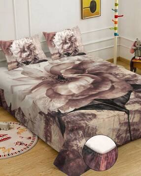 klotthe Cotton Printed Double Bedsheet with 2 Pillow Covers-picture-38
