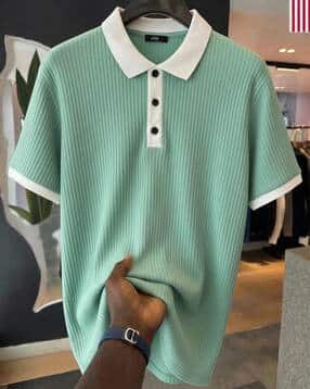 buda jeans co Men Regular Fit Color-Block Polo T-Shirt-picture-30