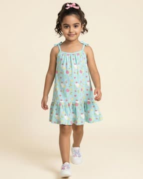 nauti nati Girls Graphic A-Line Dress-picture-17