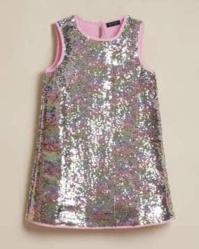 allen solly Girls Embellished A-Line Dress-picture-10