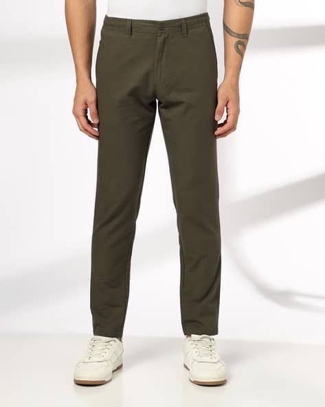 NETPLAY Men Slim Fit Flat-Front Chinos