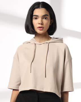 teamspirit Women Typographic Print Boxy Fit Hooded T-Shirt-picture-23
