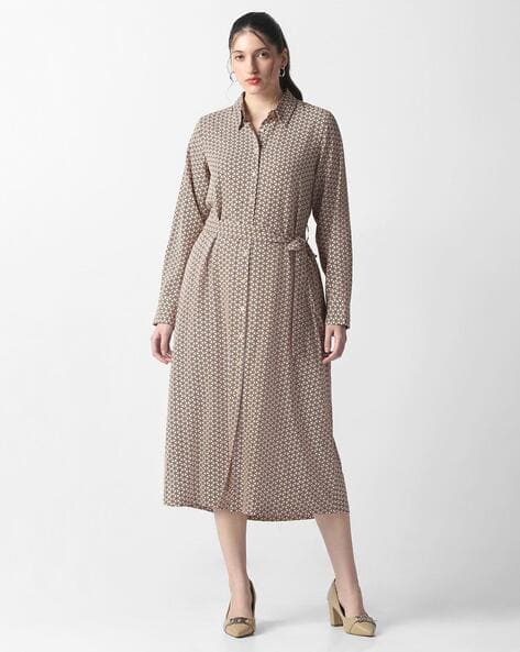 Buy Beige Dresses for Women by Van Heusen Online