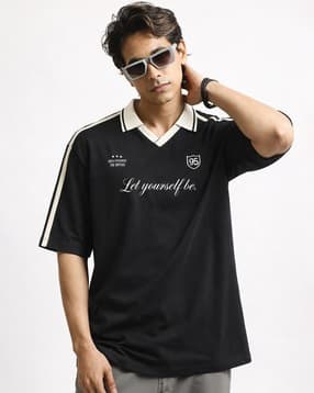 maniac Men Printed Oversized Fit Polo T-Shirt-picture-14