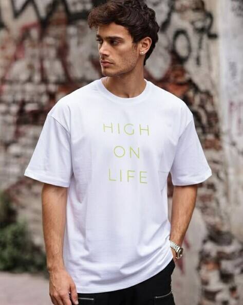 NEONOMAD Men Oversized Fit Cotton T-Shirt