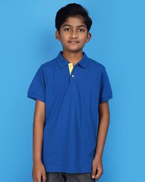 v-mart Boys Regular Fit Polo-Neck T-Shirt-picture-51