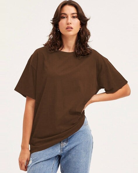 Buda Jeans Co Women Loose Fit Round-Neck Top