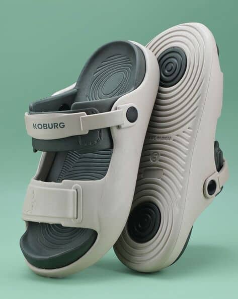 KOBURG Boys Slip-On Clogs with Velcro-Fastening