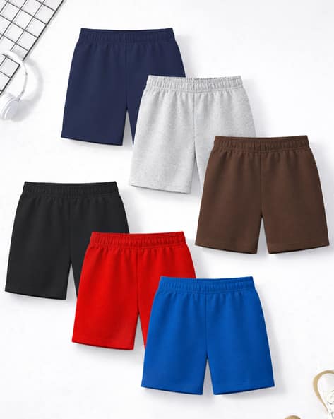 Trampoline Boys Pack of 6 Mid-Rise Shorts