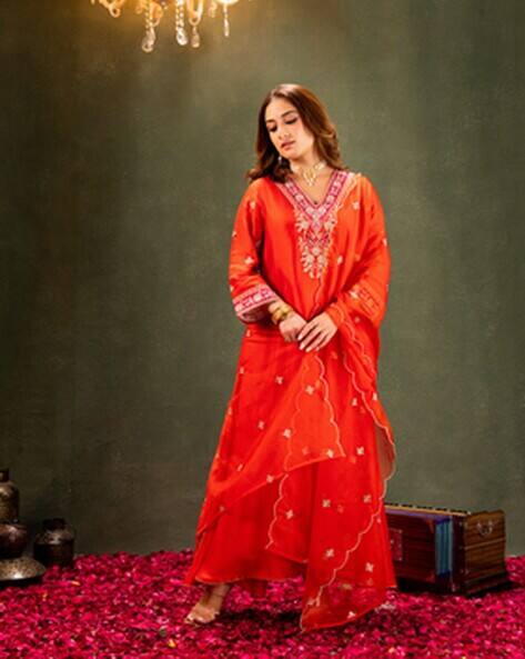 Indie Picks Embroidery Anarkali Kurta Set