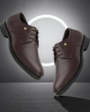 restroad Men Pointed Toe Flat Heel Lace-Up Formal Shoe-picture-17