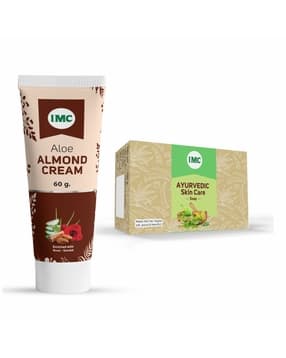 imc Unisex Aloe Almond Cream & Ayurvedic Skin Care Soap-picture-41