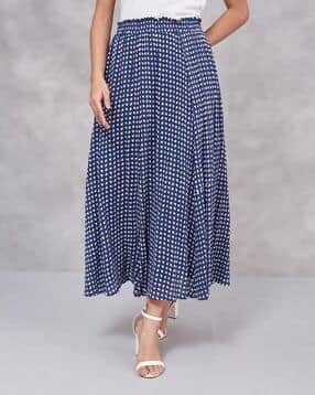 fabindia Women Hand Block Print Flared Skirt-picture-10
