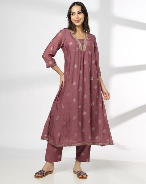 AVAASA MIX N' MATCH Women Printed A-Line Kurta Set