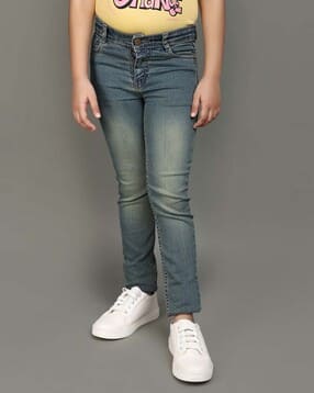 v-mart Girls Mid-Rise Flat-Front Jeans-picture-29