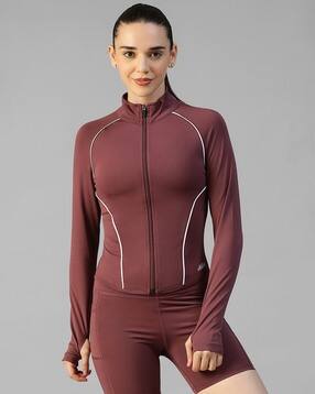 athlisis Women Slim Fit Zip-Front Track Jacket  -picture-14