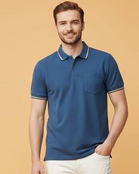 neonomad Men Regular Fit Polo T-Shirt with Patch Pocket-picture-22