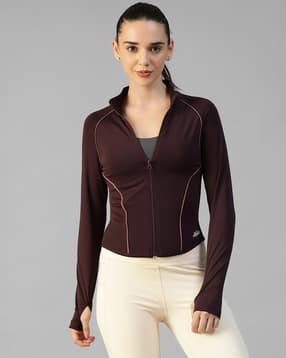 athlisis Women Slim Fit Zip-Front Track Jacket  -picture-20