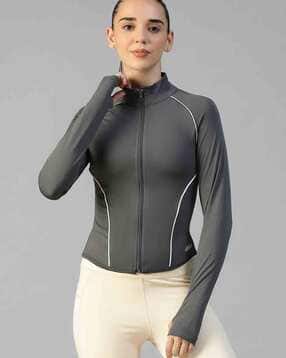 athlisis Women Slim Fit Zip-Front Track Jacket  -picture-40