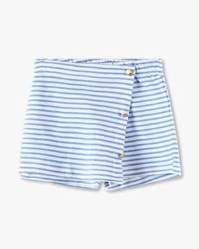 kg frendz Girls Striped Marine Regular Fit Skorts-picture-33