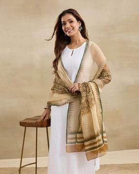 fabindia Women Printed Dupatta-picture-13