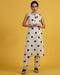 Women Polka-Dot Print Straight Kurta & Pants Set