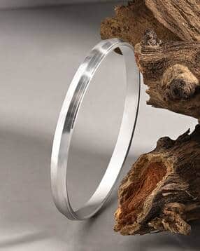 touch925 Men Sterling Silver Prism Cut Kada-picture-18