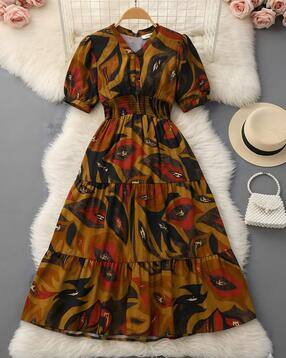 xqsee Women Printed Fit & Flare Dress-picture-5