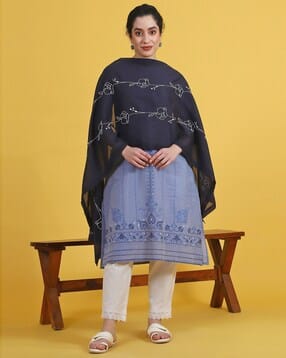 Women Embroidered Cotton Dupatta-picture-48