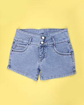 v-mart Girls Mid-Rise Regular Fit Shorts-picture-18