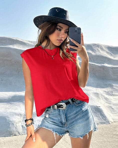 Buda Jeans Co Women Round-Neck Top