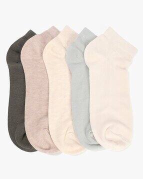 Women Pack of 5 Ankle-Length Socks