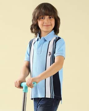 u.s. polo assn. Boys Striped Regular Fit Polo T-Shirt-picture-29