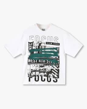 yb dnmx Boys Focus Print Oversized Round-Neck T-Shirt-picture-20