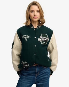 superdry Patched Varsity Regular Fit Bomber Jacket-picture-11