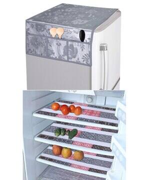 crosmo Printed Waterproof Fridge Top Cover with Anti-Slip Mats -picture-19