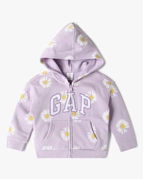 gap kids Girls Floral Print Loose Fit Hoodie-picture-34