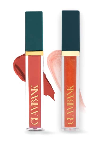 Glambank Women Set of 2 Lipstick & Lip Oil