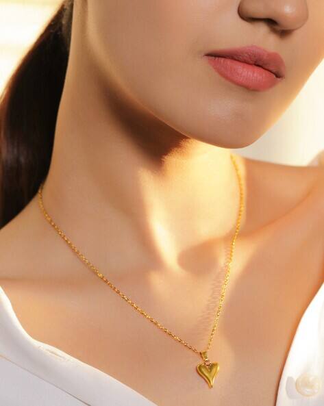 Rubans Women Gold-Plated Short Necklace with Pendants