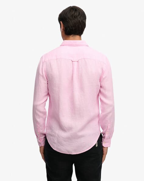 Buy City Pink Chambray Shirts for Men by SUPERDRY Online | Ajio.com