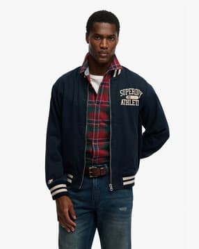 superdry Twill Varsity Regular Fit Bomber Jacket-picture-39