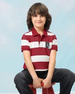 u.s. polo assn. Boys Striped Regular Fit Polo T-shirt-picture-27