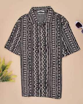 v-mart Boys Regular Fit Shirt with Spread Collar-picture-25