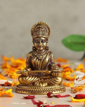 habere india Annapurna Devi Brass Figurine-picture-22
