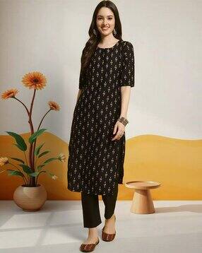popmantra Women Printed Straight Kurta-picture-41