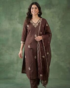 nyrika Embroidery Straight Kurta Set-picture-37